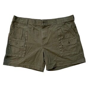 Cabela's Cargo Shorts Outdoor Hiking Utility Olive Green Mens Size 46‎